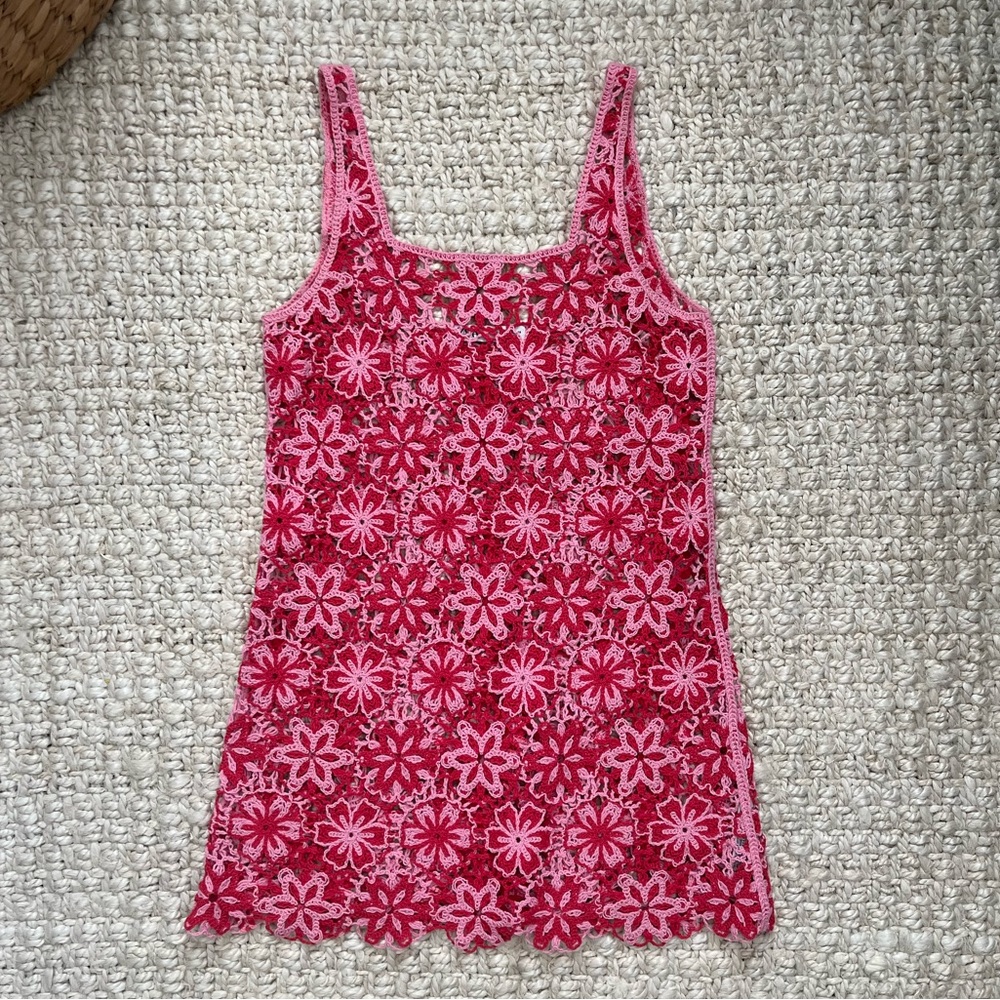 Zara Crochet Mini Dress
